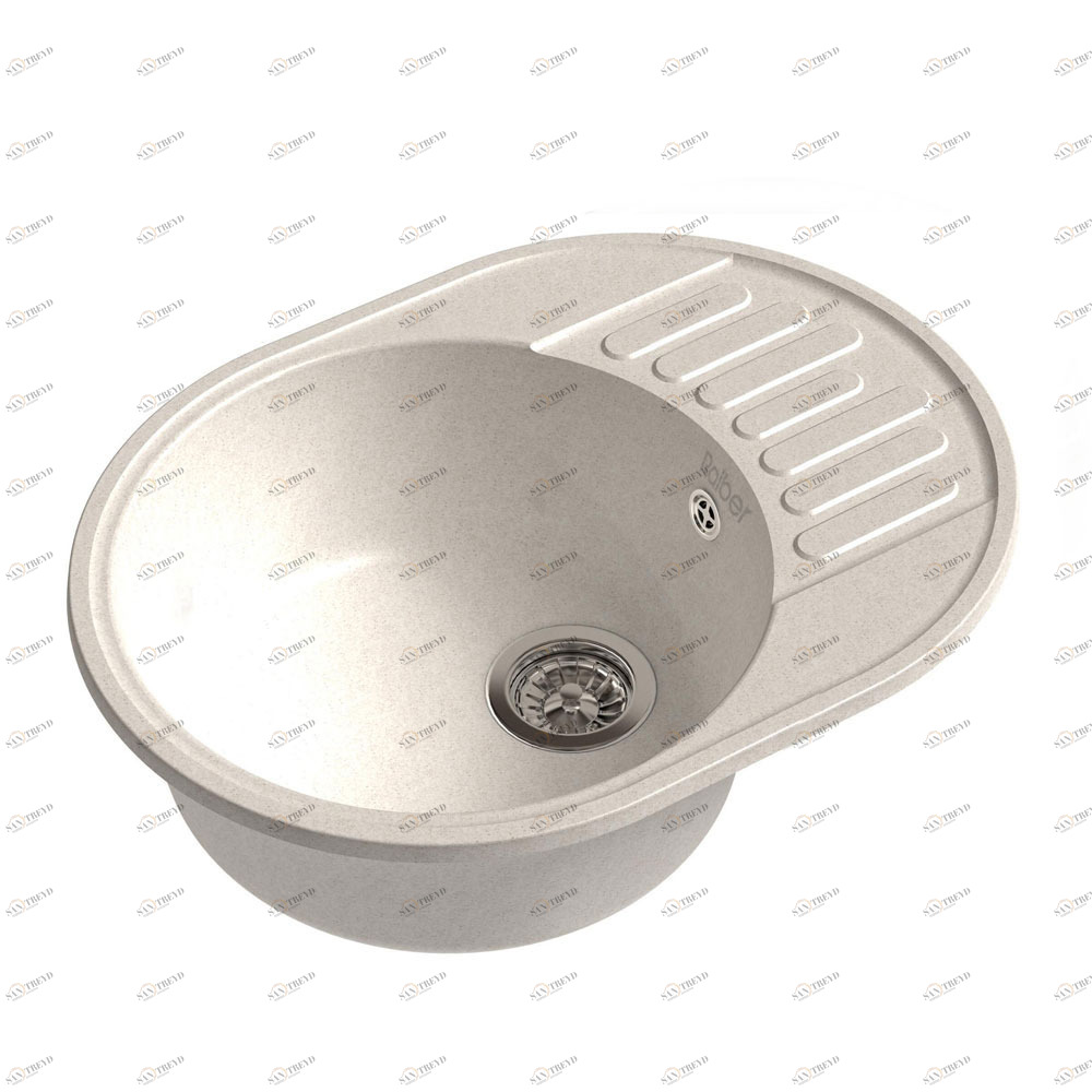 RQ34 белый Мойка кухонная прямоугольная Raiber 