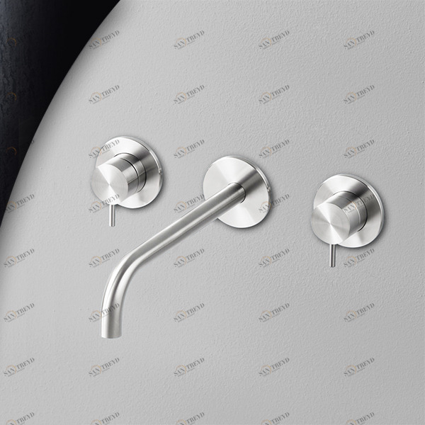 Смеситель для раковины сталь глянцевая Toki Radomonte TKI29L