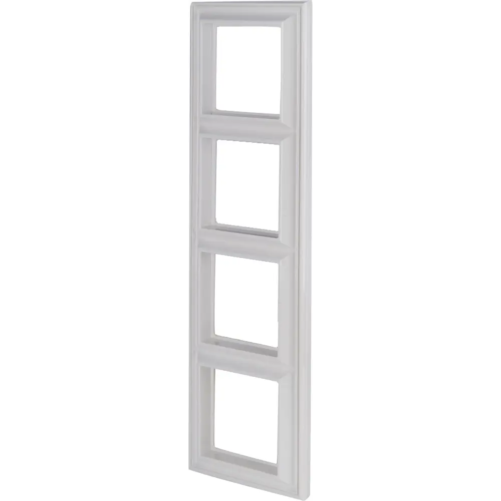 Рамка для розеток и выключателей EcoProfi Design 4 поста цвет белый 17901551 STLM-2181594 Santreyd Jung EcoProfi