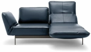 Rolf Benz Кожаный диван с шезлонгом Rolf benz 386 mera