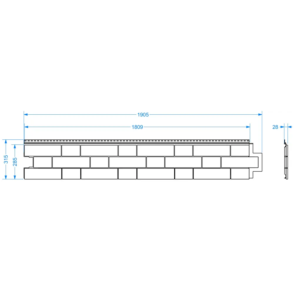 88292075 Сайдинг виниловый Döcke Bergart Камень 1.8 м Кедровый орех 0.52 м² STLM-0077327 - Вид №3