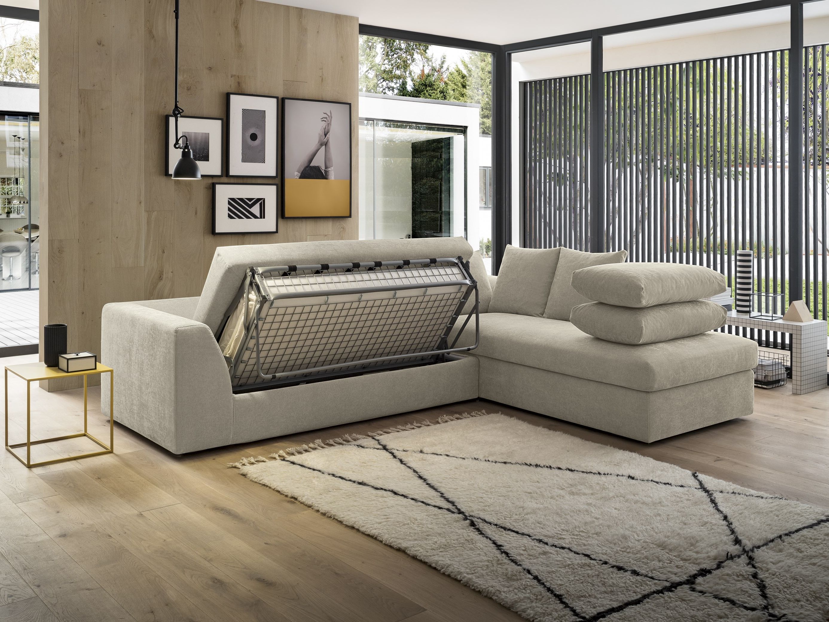 Двуспальный диван-кровать из ткани Felis Day &amp ARCH-00141564 - Вид №5