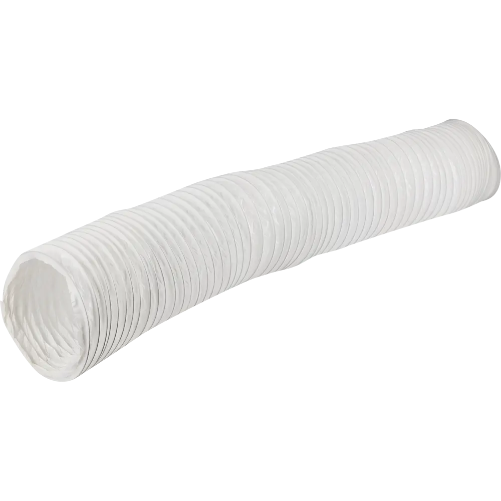 Воздухоотвод гибкий Era D150 мм ПВХ цвет белый STLM-2117130