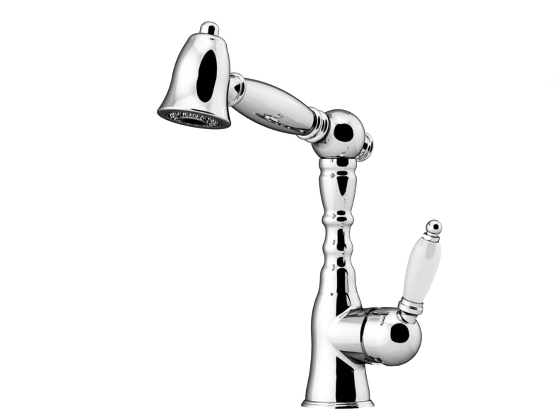 Однорычажный смеситель для кухни с поворотным изливом GATTONI ретро ARCH-00000408