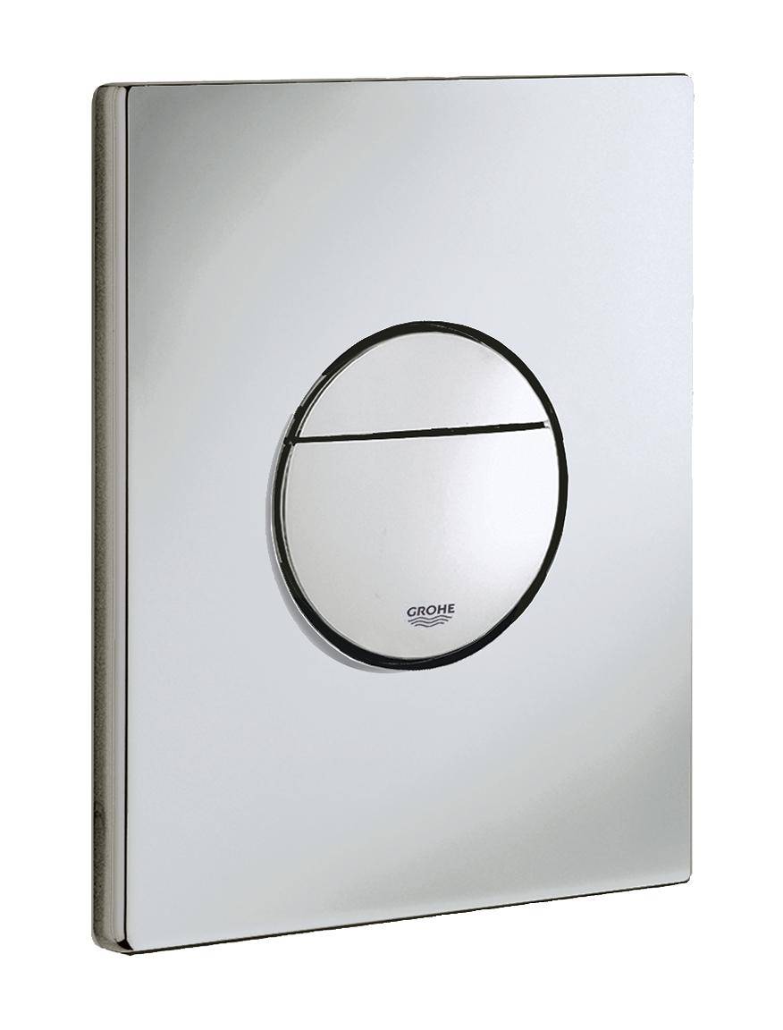 Панель смыва для унитаза GROHE Nova Cosmopolitan (3 режима смыва), матовый хром (38765P00) - Вид №4