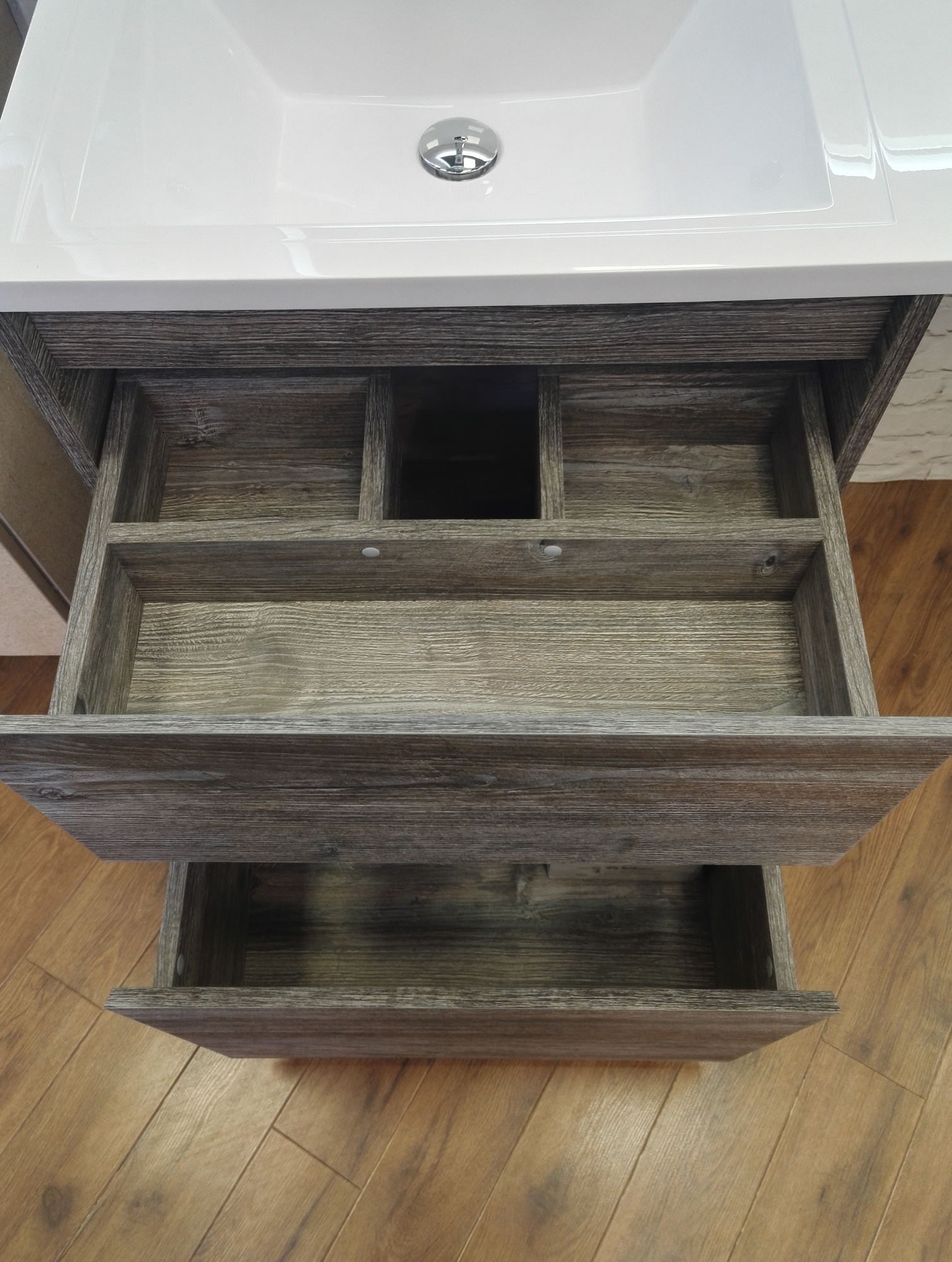 Мебель для ванной под стиральную машину BelBagno KRAFT-LVD-580/1200-2C-PIA-PG  - Вид №8