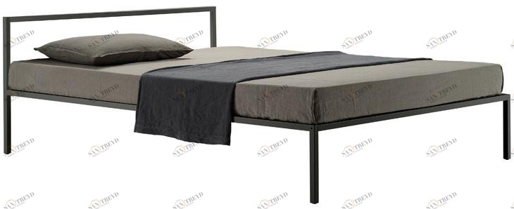 Zanotta Стальная двуспальная кровать sun-id-1472580