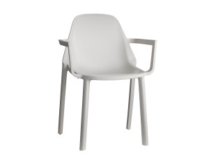 Штабелируемый стул из инженерного пластика с подлокотниками