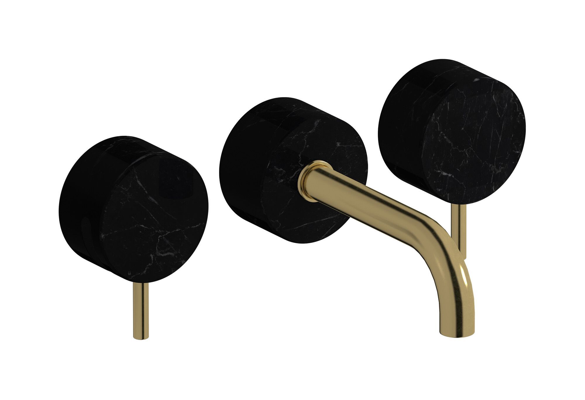 Мраморный настенный смеситель для раковины с 3 отверстиями IB мрамор + мрамор Elle ARCH-00021164 - Вид №6