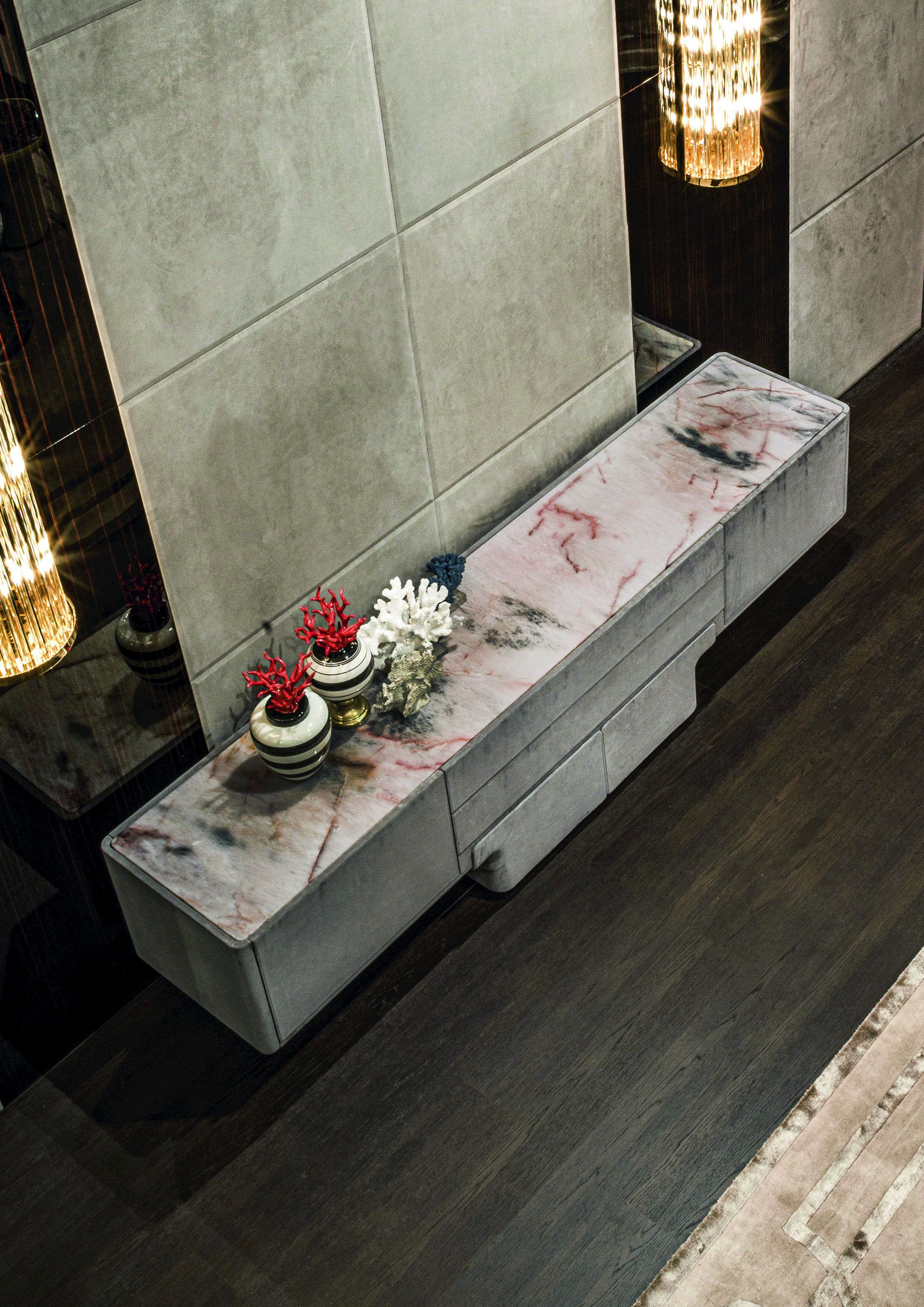 Кожаный шкаф с ящиками Longhi Loveluxe 2019-Rhythm collection ARCH-00139932 - Вид №4