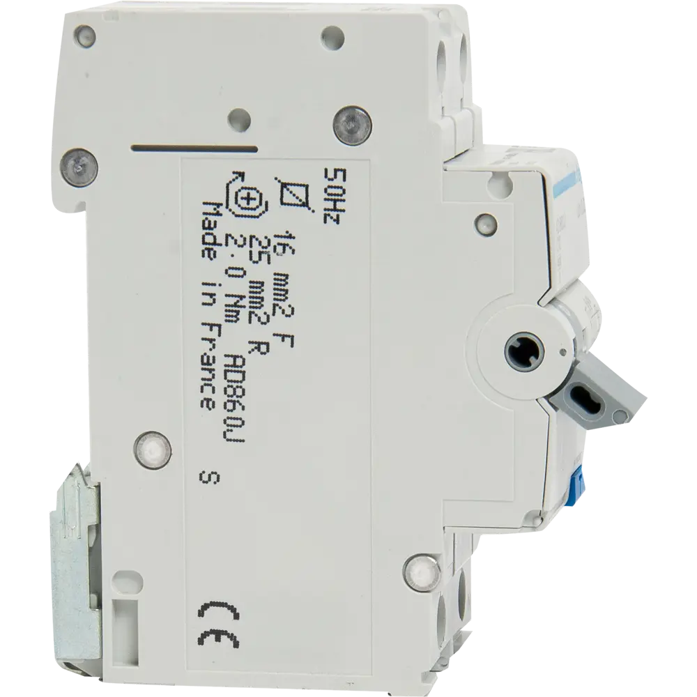 Дифференциальный автомат Hager AD860J 1P N C10 A 30 мА 4.5 кА AC STLM-2084365 - Вид №3