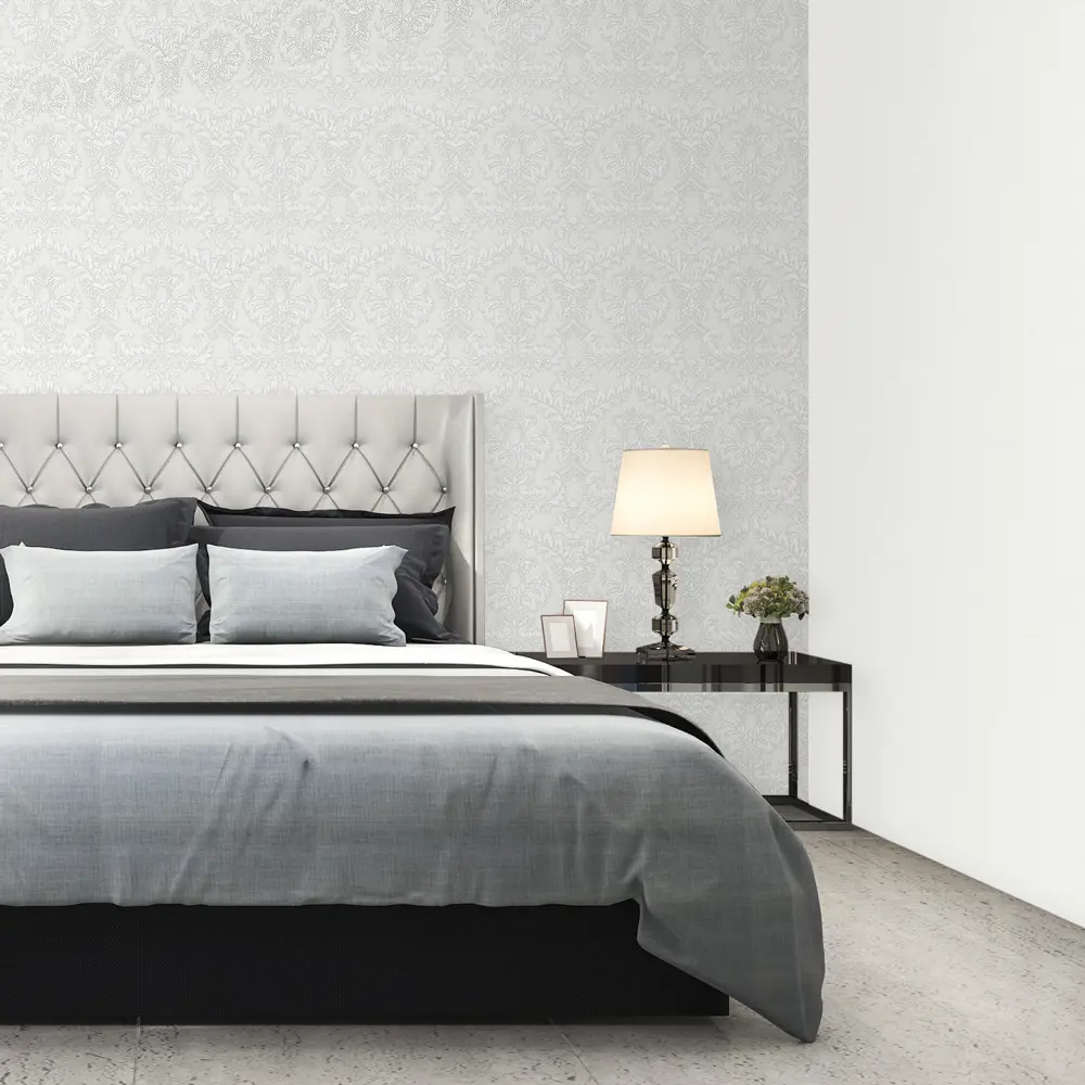 Обои флизелиновые Euro Decor Noble белые 1.06 м 7034-00 STLM-2068190 - Вид №3
