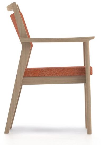 PIAVAL Штабелируемый тканевый стул с подлокотниками Elisa | health & care 54-13/6 - Вид №2