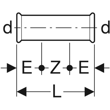 22102 Надвижная муфта Geberit Mapress из углеродистой стали Geberit  - Вид №2