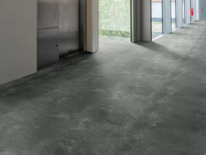 Противоскользящий виниловый пол с эффектом цемента