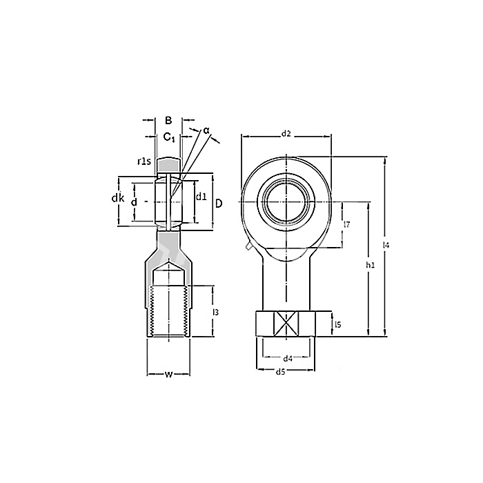 IS2659 Шарнирный наконечник SI12E ISKRA  - Вид №1