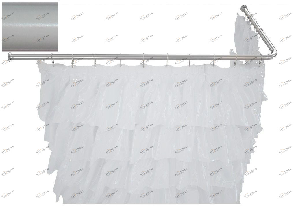 Карниз для ванны Aquanet угловой Г-образный 180x80 белый 00241462