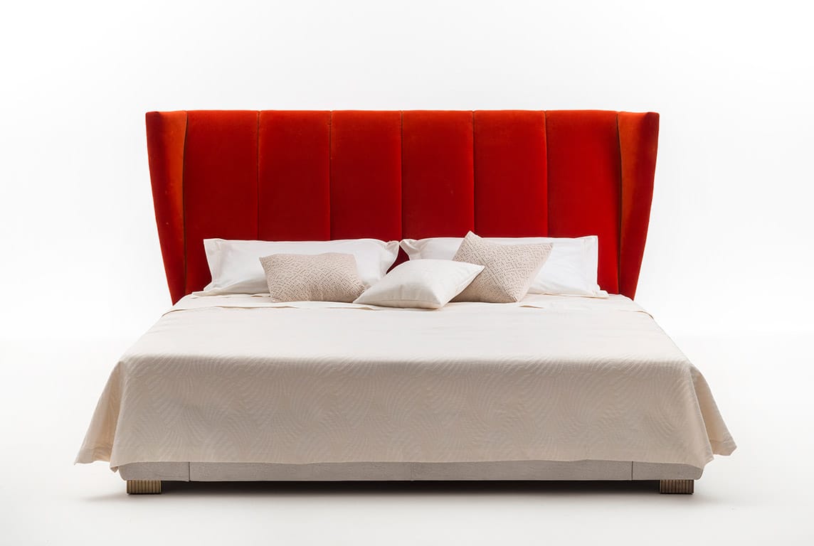 Двуспальная кровать из ткани с мягким изголовьем OAK Милан ARCH-00100526 - Вид №1