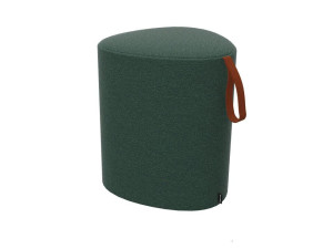 Треугольный пуф из ткани