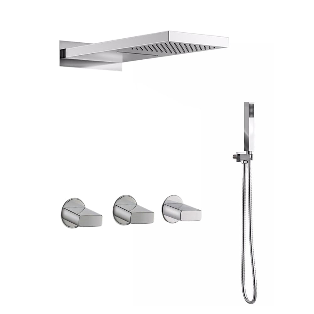 Набор для душа из латуни с отдельными розетками Fontana Showers FS9586 ARCH-00141650 - Вид №5
