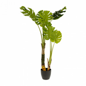 081740 Flower Искусственная монстера в горшке из цемента 120см La Forma Monstera