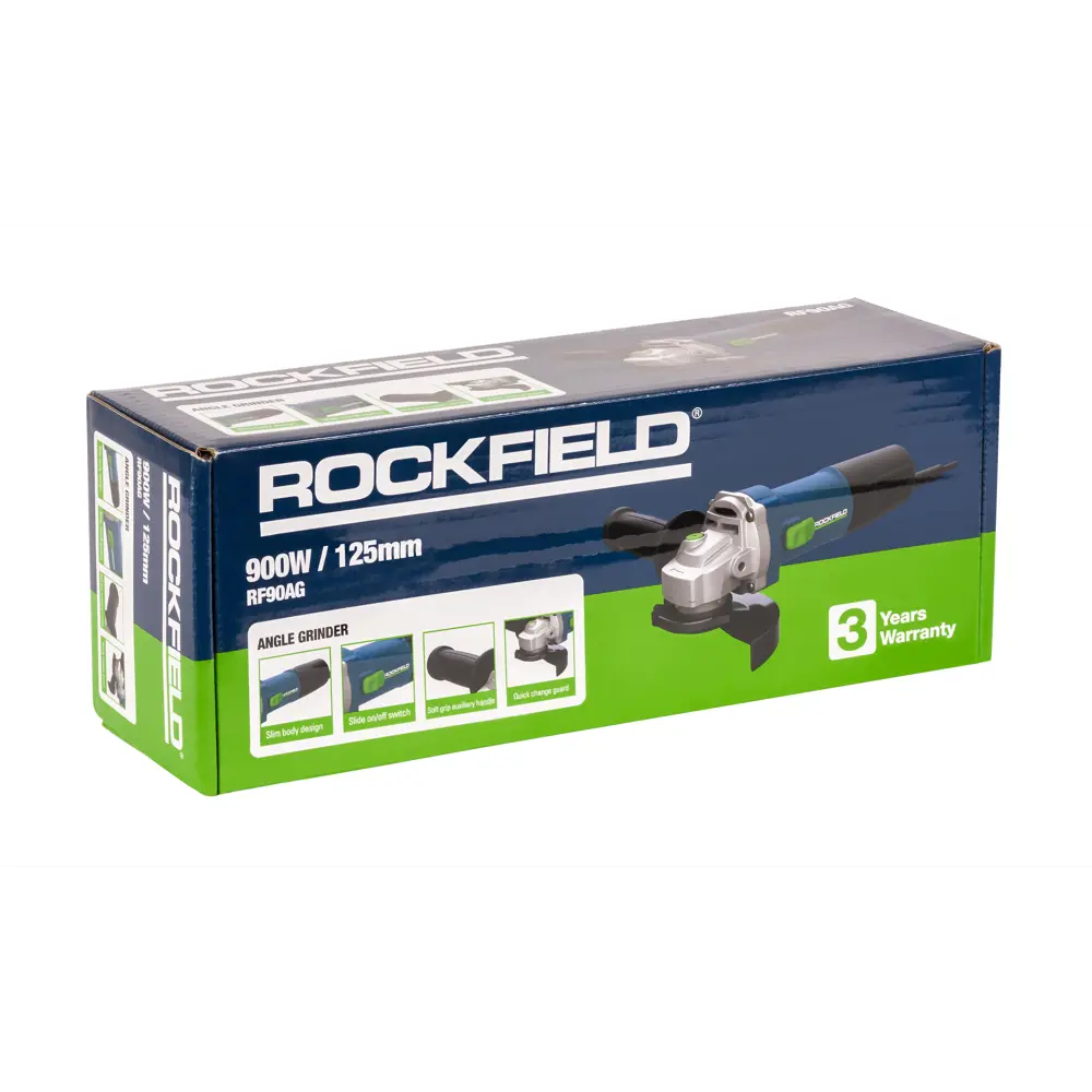 Угловая шлифмашина Rockfield RF90AG 900Вт для мастерской 89366515 STLM-0841867 - Вид №10