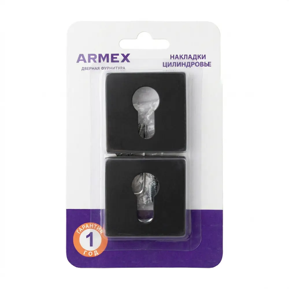 Накладка на замочную скважину Armex DP-C-110 52x52 мм цвет черный STLM-2099241 - Вид №2
