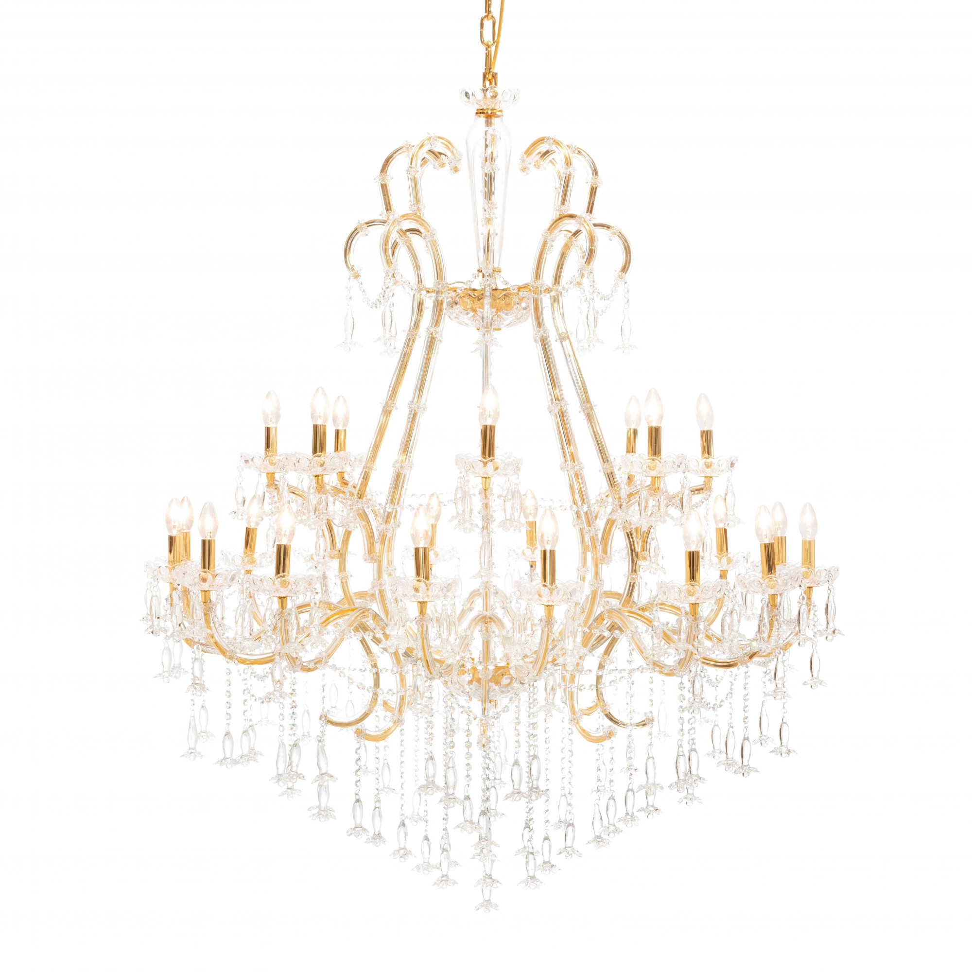 500227-D2 ABHIKA ЛАМПА ПЛАМЯ 24 H155 D140 CLEAR/GOLD 