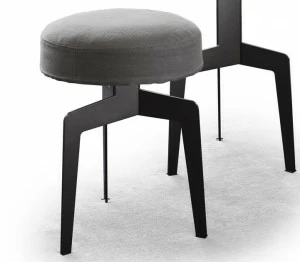 Vibieffe Низкий табурет с металлической обивкой 9500 9500067