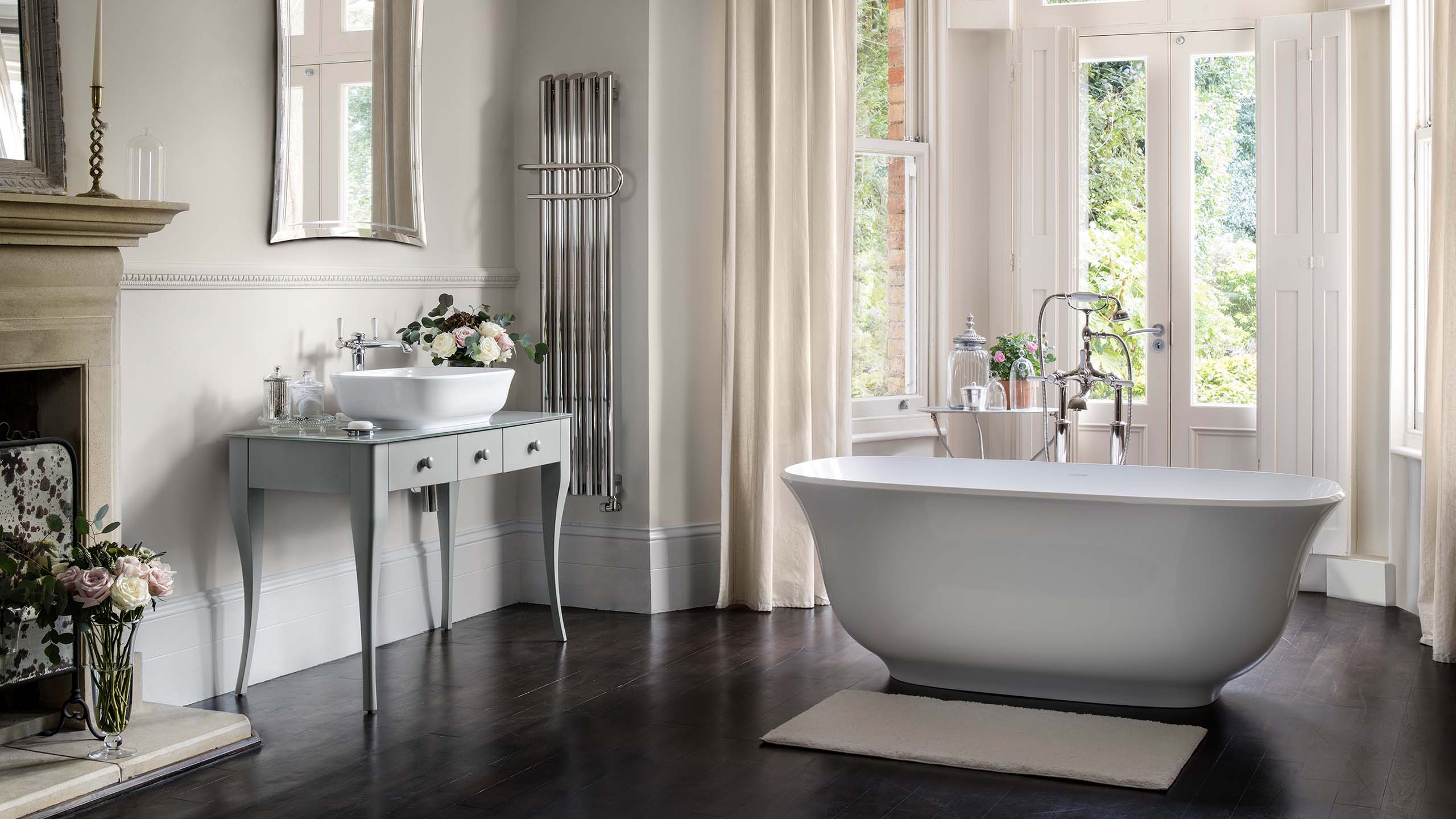 AMT-N-AN-NO Ванна отдельностоящая Victoria + Albert Amiata Anthracite - Вид №2