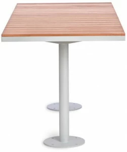 Nola Industrier Стол для общественных мест из стали и дерева Parco
