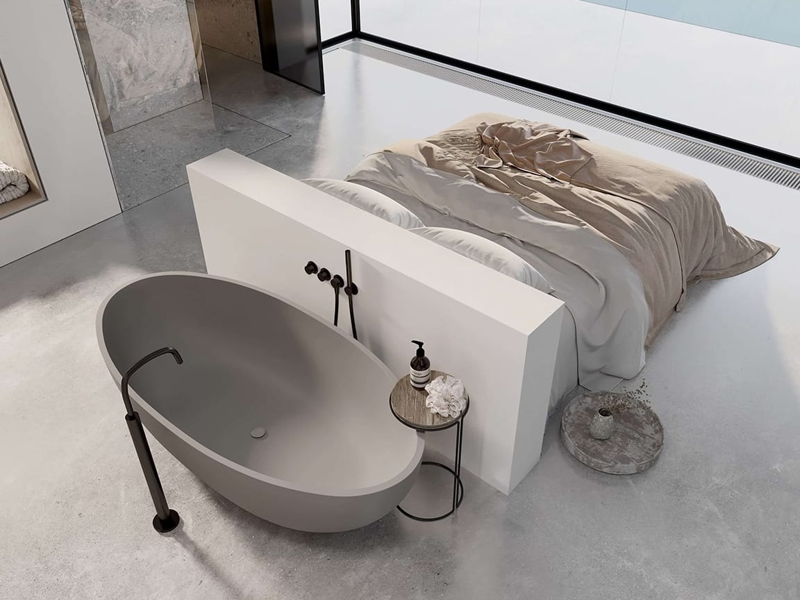 Овальная ванна в центре комнаты COCOON Maison ARCH-00106360 - Вид №12