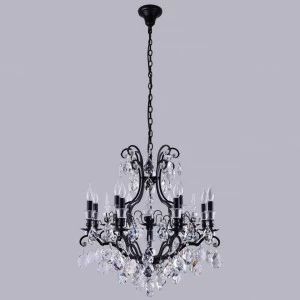 Подвесная люстра Crystal Lux Magnifico SP13 Black/Transparent CRYSTAL LUX ДИЗАЙНЕРСКИЕ, MAGNIFICO 00-3888420 Прозрачный;черный