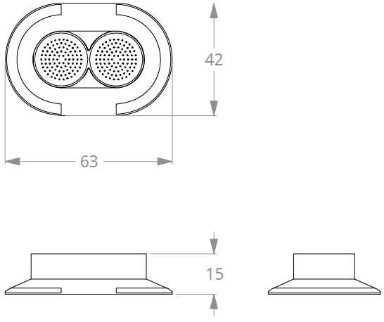 Relax Design Круглая потолочная лейка душа из luxolid® Shell sun-id-1485546 - Вид №3