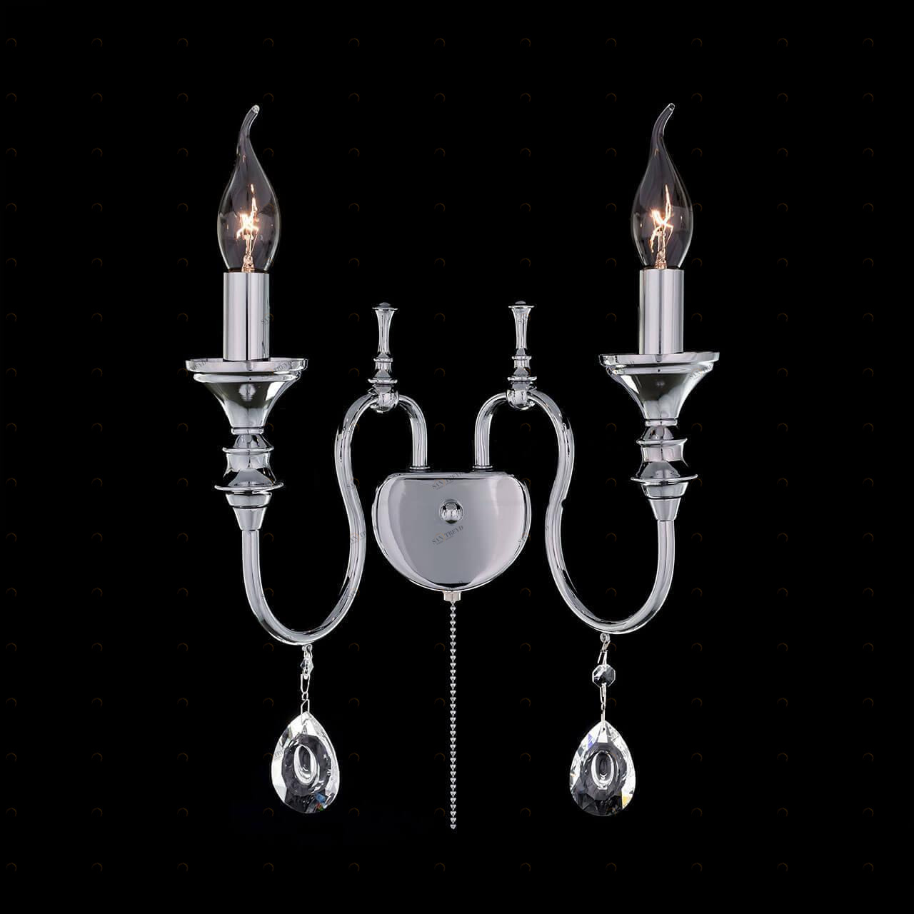 Бра настенное хром Citilux "Рига" CL437321 CITILUX СВЕЧА 00-3931191 Хром 