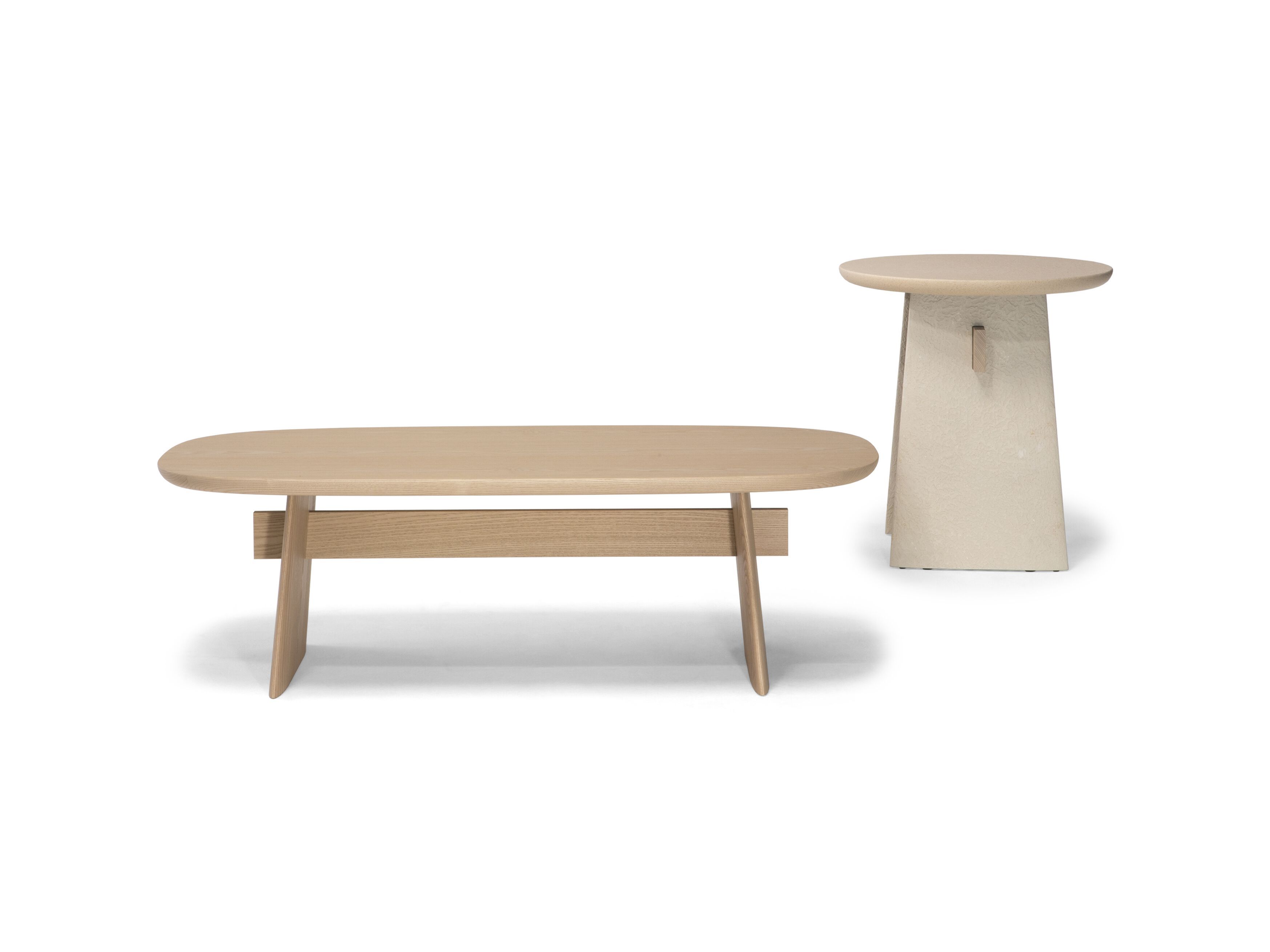 Высокий круглый стол из камня Лечче Natuzzi Italia ARCH-00063546 - Вид №4