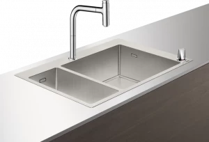 Овальная мойка из нержавеющей стали "Сталь Хромированная" Hansgrohe 43206000