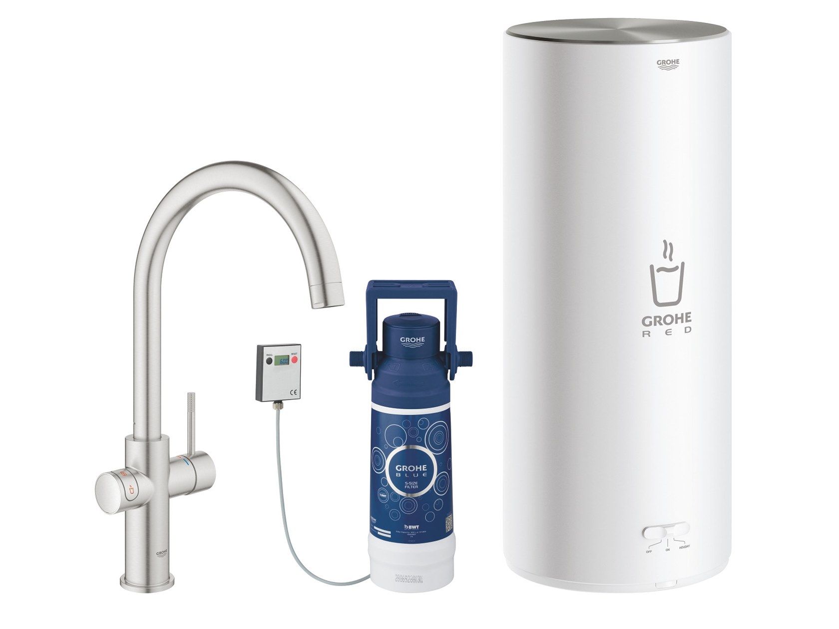 Металлический смеситель для кухни / диспенсер для питьевой воды Grohe Grohe Red® II ARCH-00071305