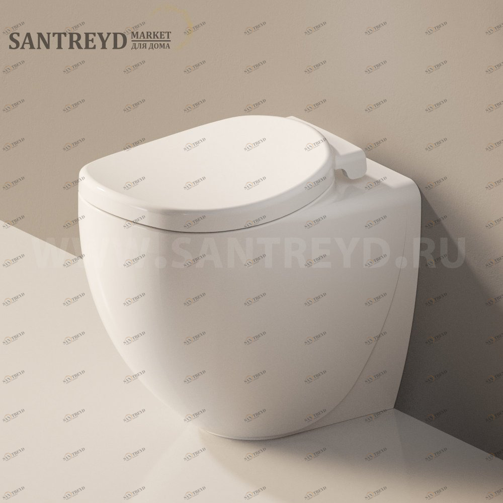 SI1179016 Приставной унитаз напольный Белый Ceramica Flaminia IO e SI Италия