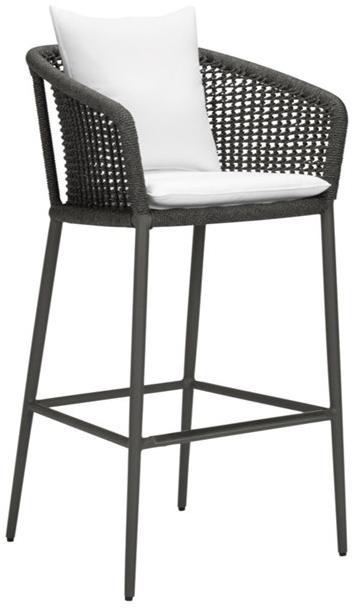 JANUS et Cie Барный стул из морской веревки с подлокотниками Knot sun-id-1415298 - Вид №4