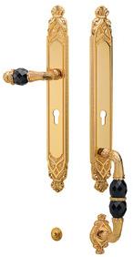 Bronces Mestre Ручка для входной двери из латуни с кристаллами swarovski® Clasica sun-id-1502909 - Вид №7