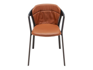 Стул из полипропилена с мягким сиденьем