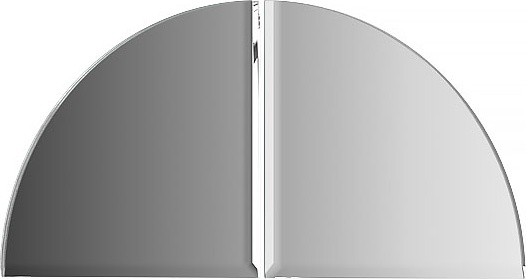 BY 1432 Зеркальная плитка с фацетом 5 mm - комплект 2 шт EVOFORM Refractive