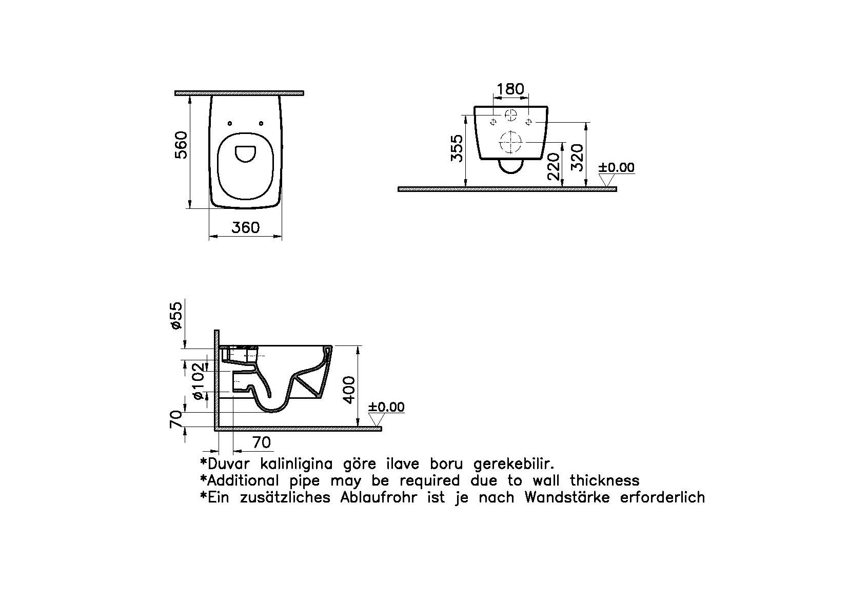 7672B050-0101 Биде Vitraglobal Metropole - Вид №1