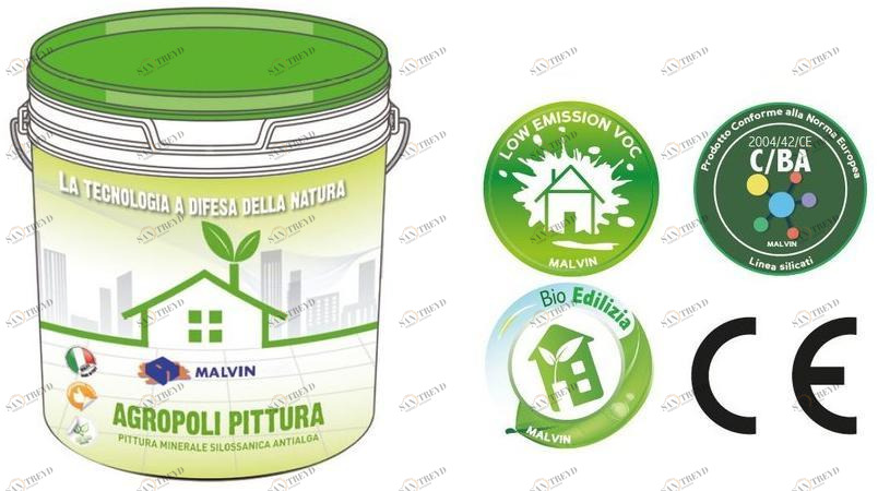 malvin Краска на водной минеральной силоксановой основе против водорослей sun-id-1509641