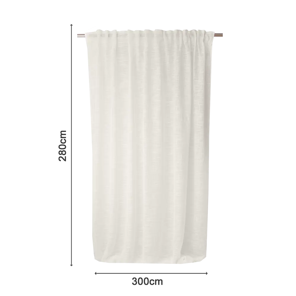 Тюль на ленте со скрытыми петлями Inspire Amina Trench6 300x280 см цвет бежевый 83321675 STLM-2023382  - Вид №2