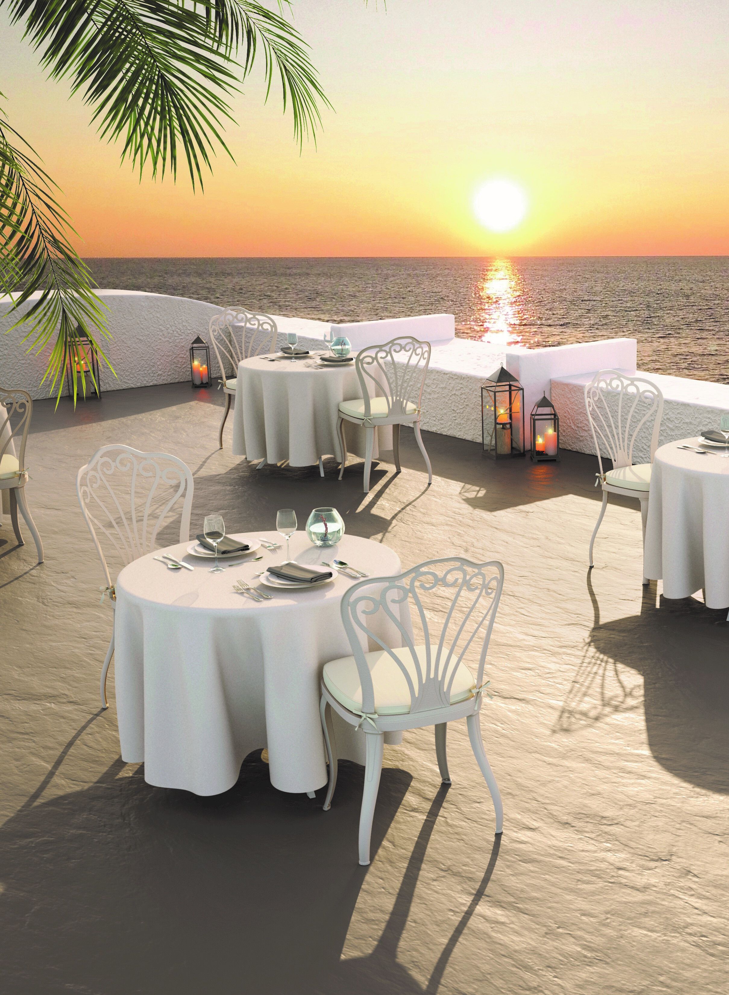 Алюминиевый садовый стул с подлокотниками FAST Omnia Selection ARCH-00012224 - Вид №1