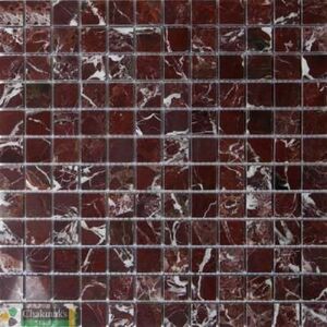 ROSSO LEVANTO чакмозаика мрамор 305*305 чип 23*23 (0,093м)