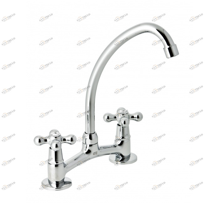 GENEBRE 68194 09 45 66 Настольный миксер 16 см с изливом в виде лебединой шеи 