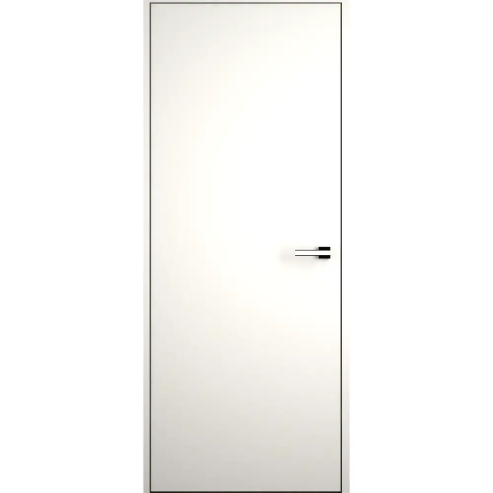 Дверь межкомнатная скрытая левая (на себя) Invisible 80x230 см эмаль цвет Белый с замком 86586826 STLM-2210017 Santreyd 